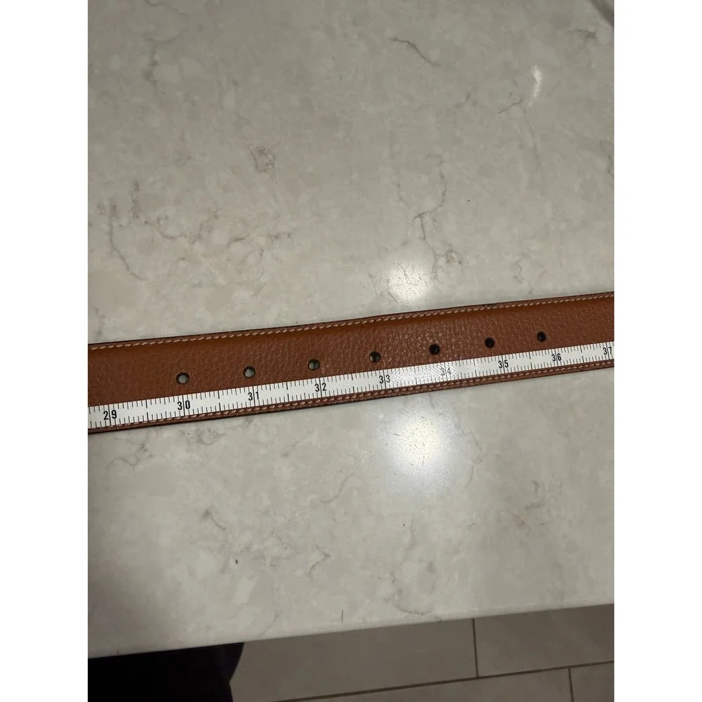 Perry Ellis Mens Reversible Leather Belt Black Tan Size 32